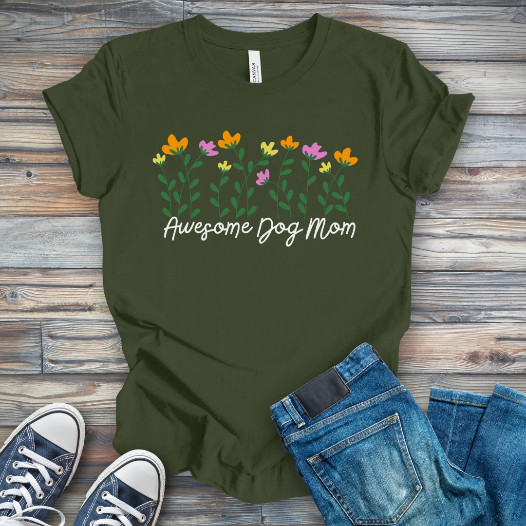 Awesome Dog Mom T-Shirt