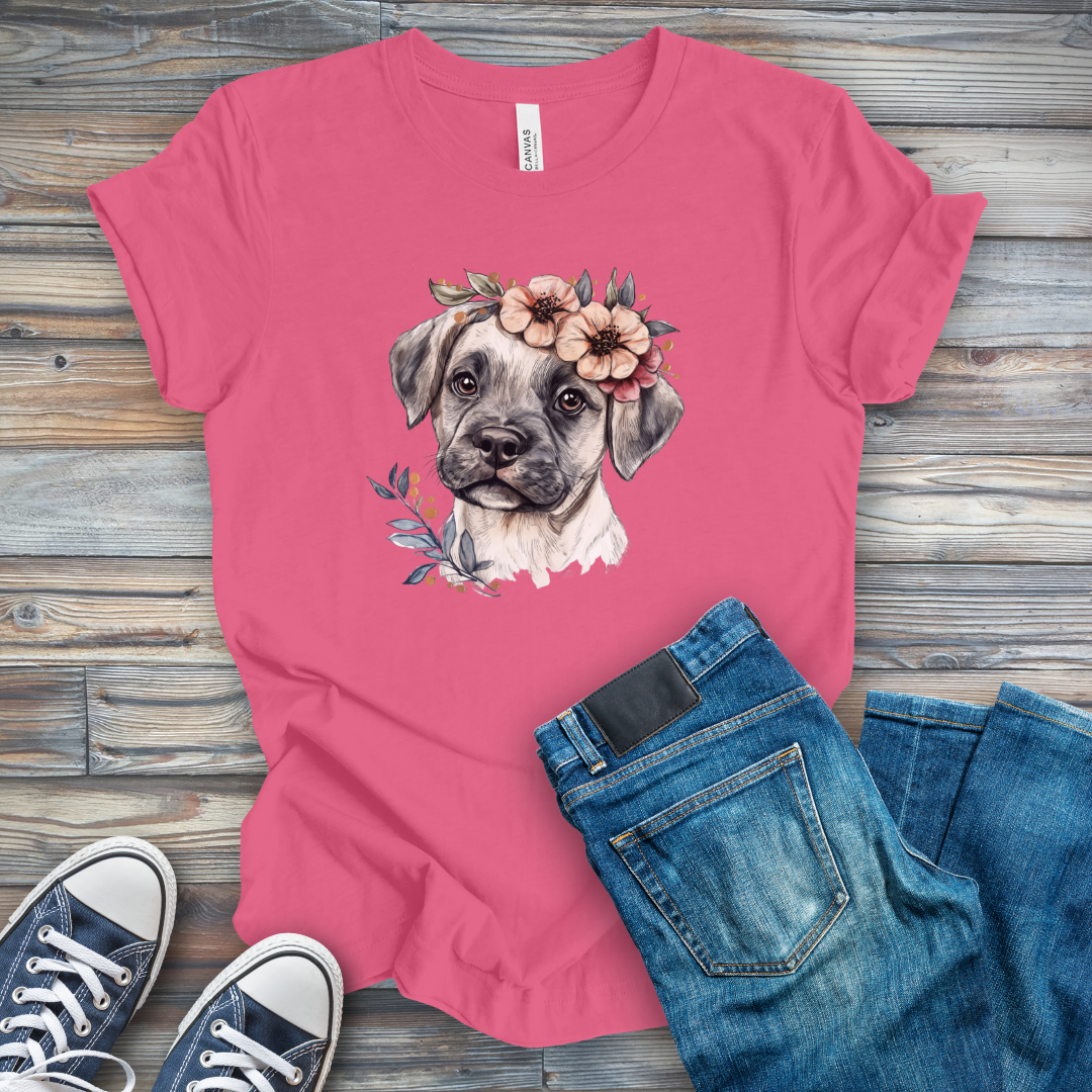 Flower Puppy T-Shirt