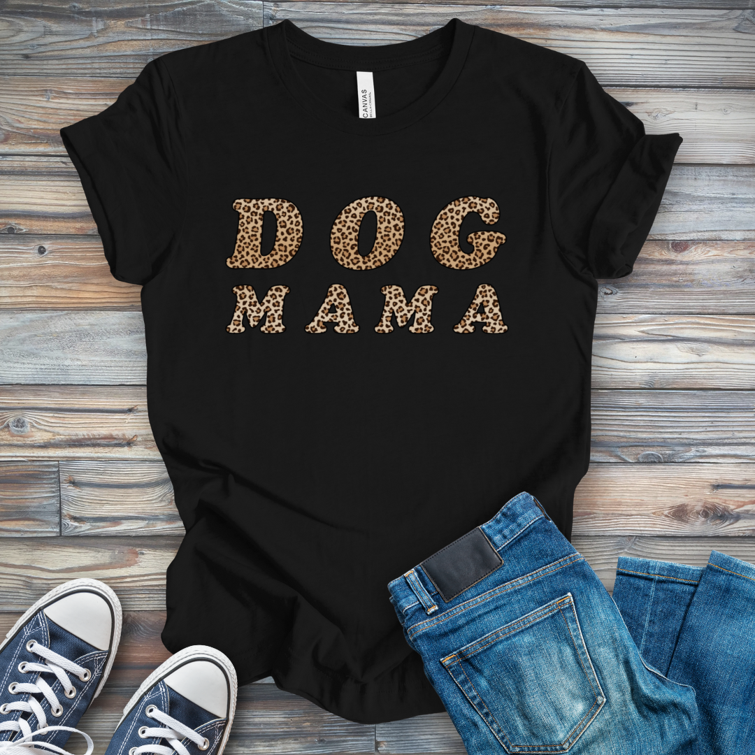 Leopard Dog Mama T-Shirt