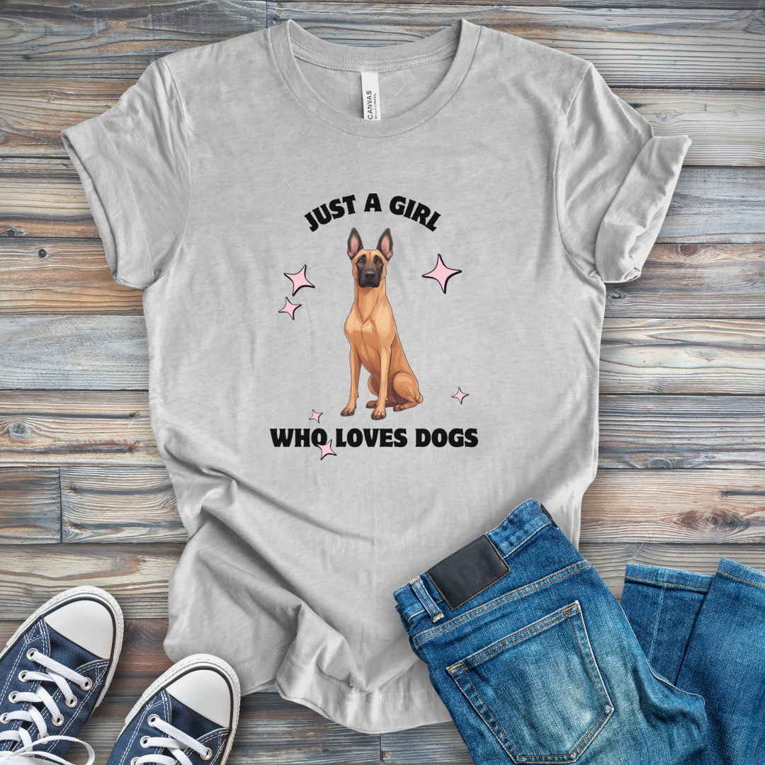 Just a Girl Who Loves Dogs Mal T-Shirt