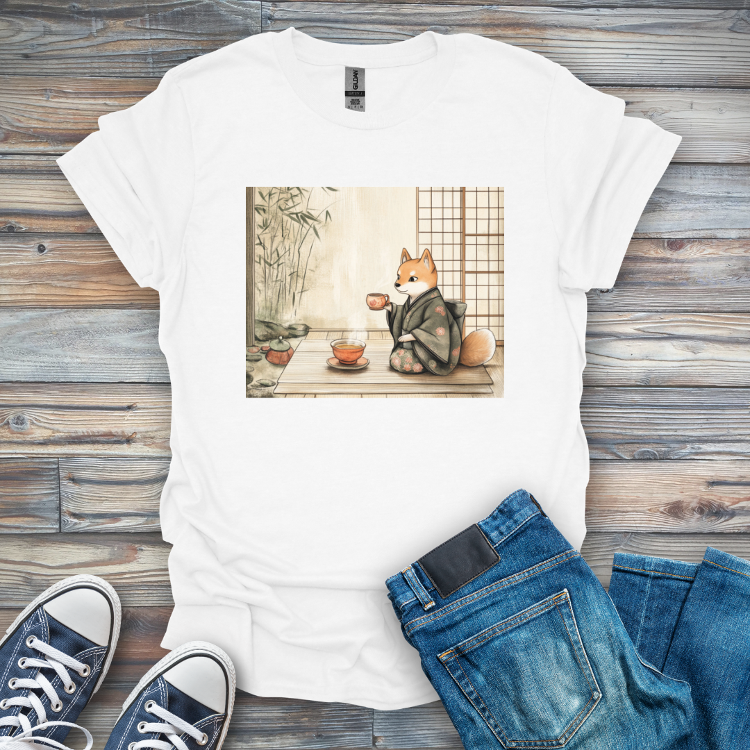 Tea with Shiba Inu T-Shirt