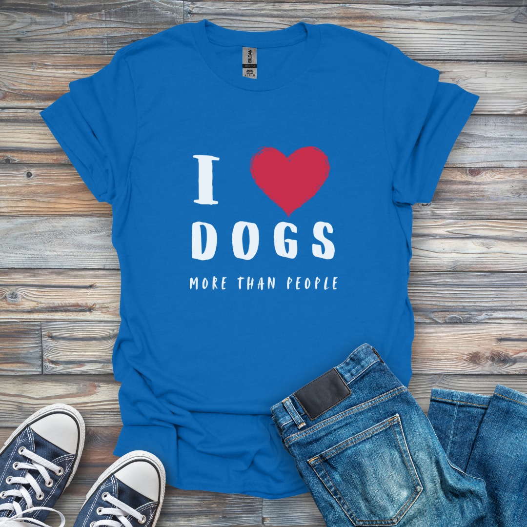 I Heart Dogs More than People T-Shirt