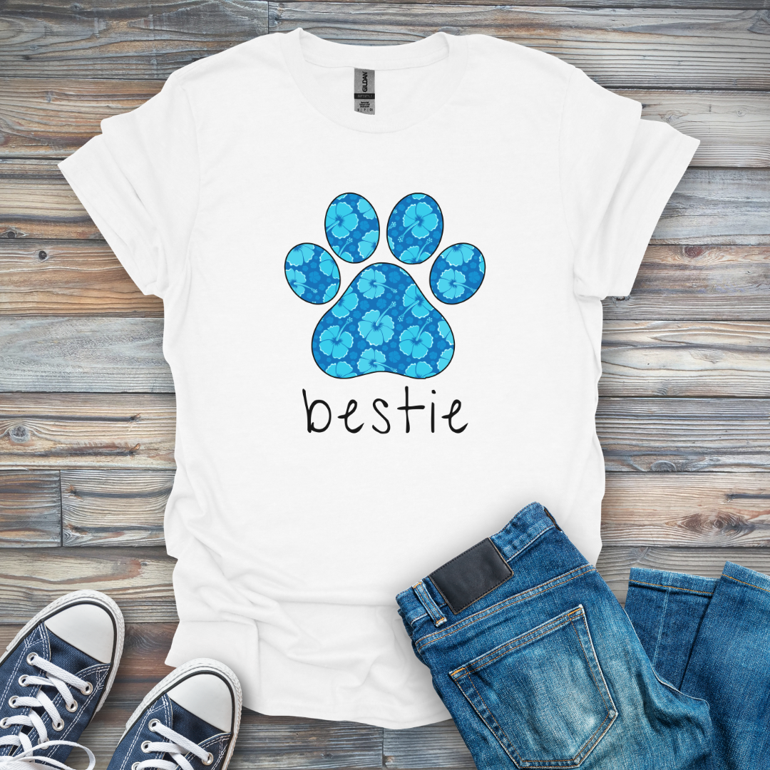 Flower Paw Bestie T-Shirt