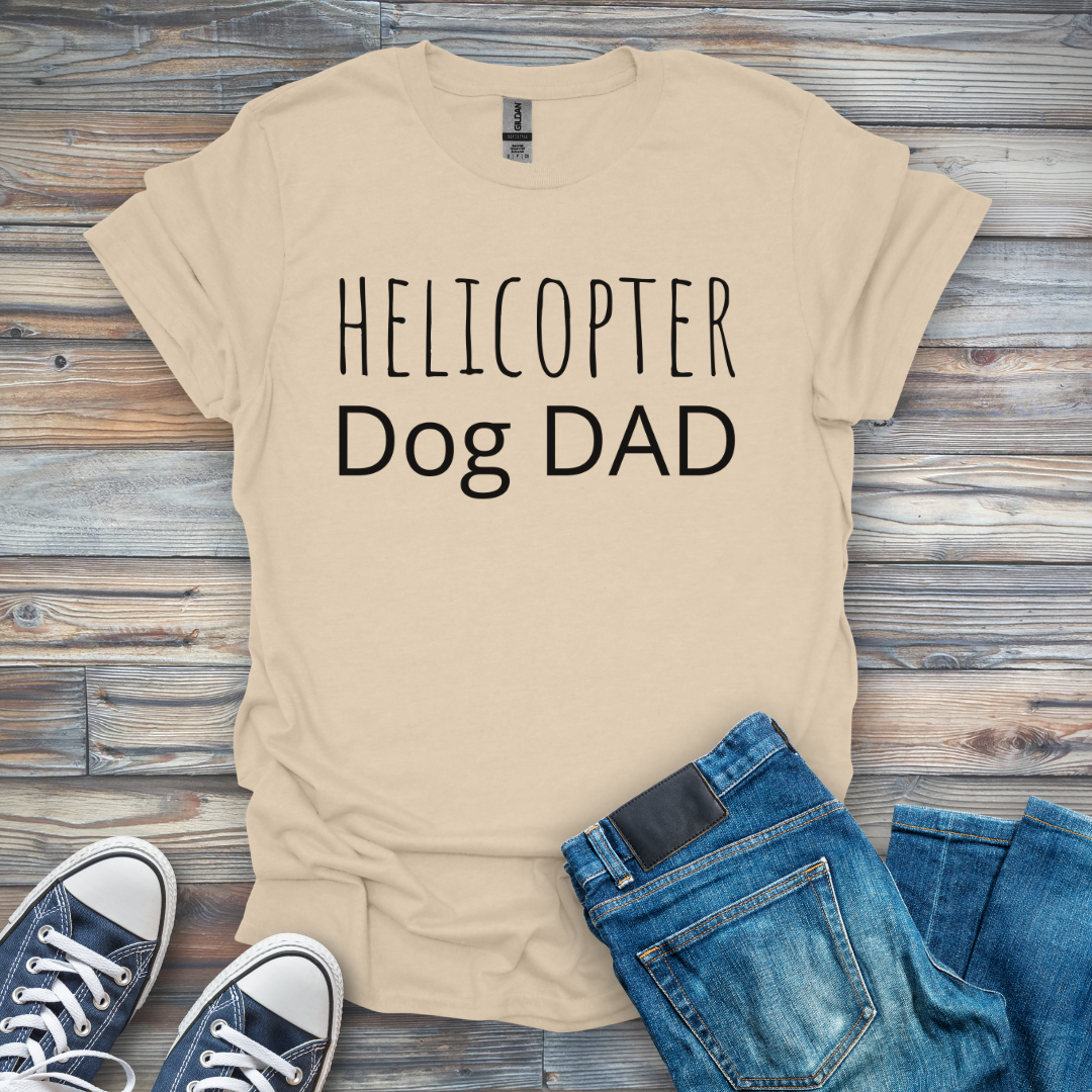 Helicopter Dog Dad T-Shirt