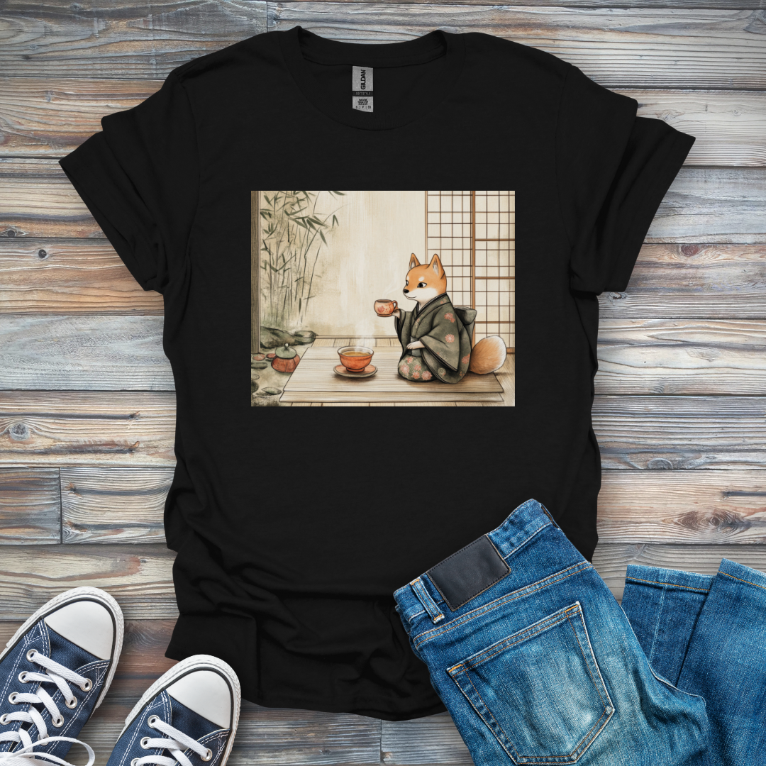 Tea with Shiba Inu T-Shirt