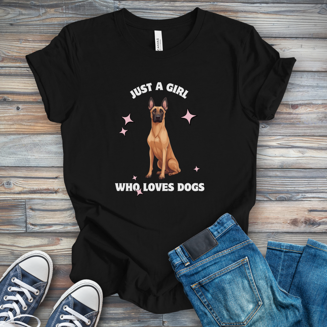 Just a Girl Who Loves Dogs Mal T-Shirt