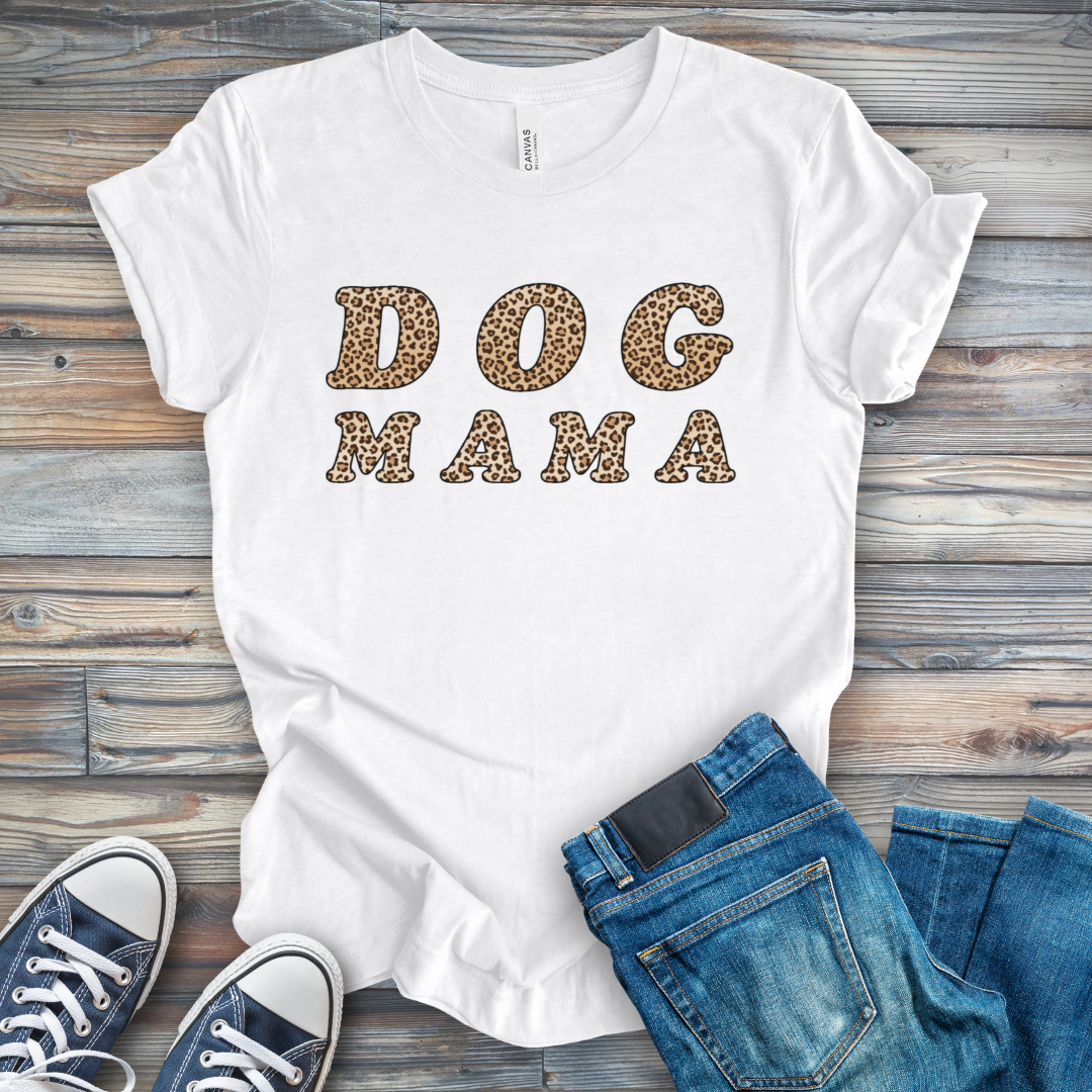 Leopard Dog Mama T-Shirt