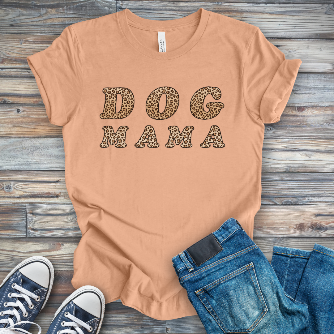 Leopard Dog Mama T-Shirt