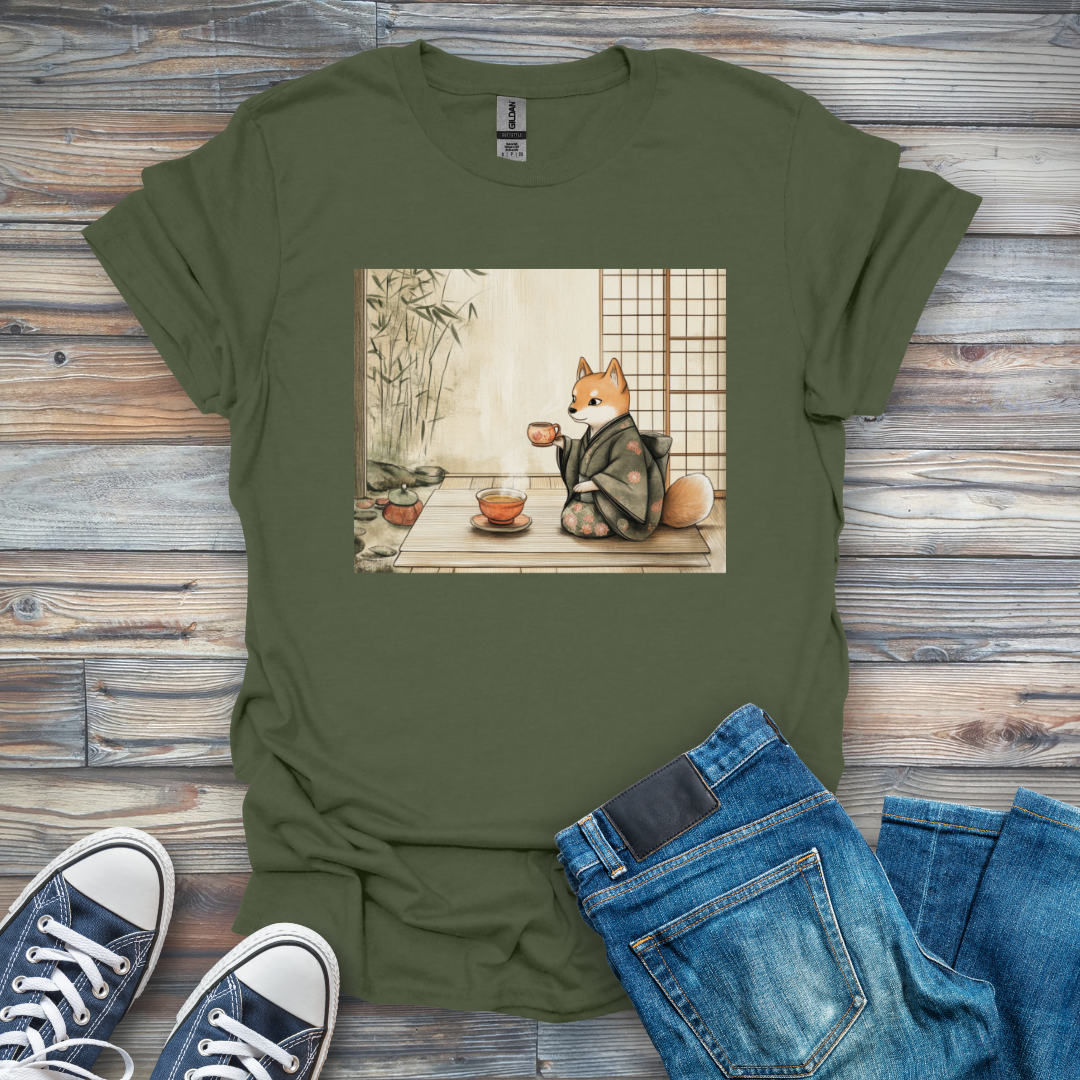 Tea with Shiba Inu T-Shirt
