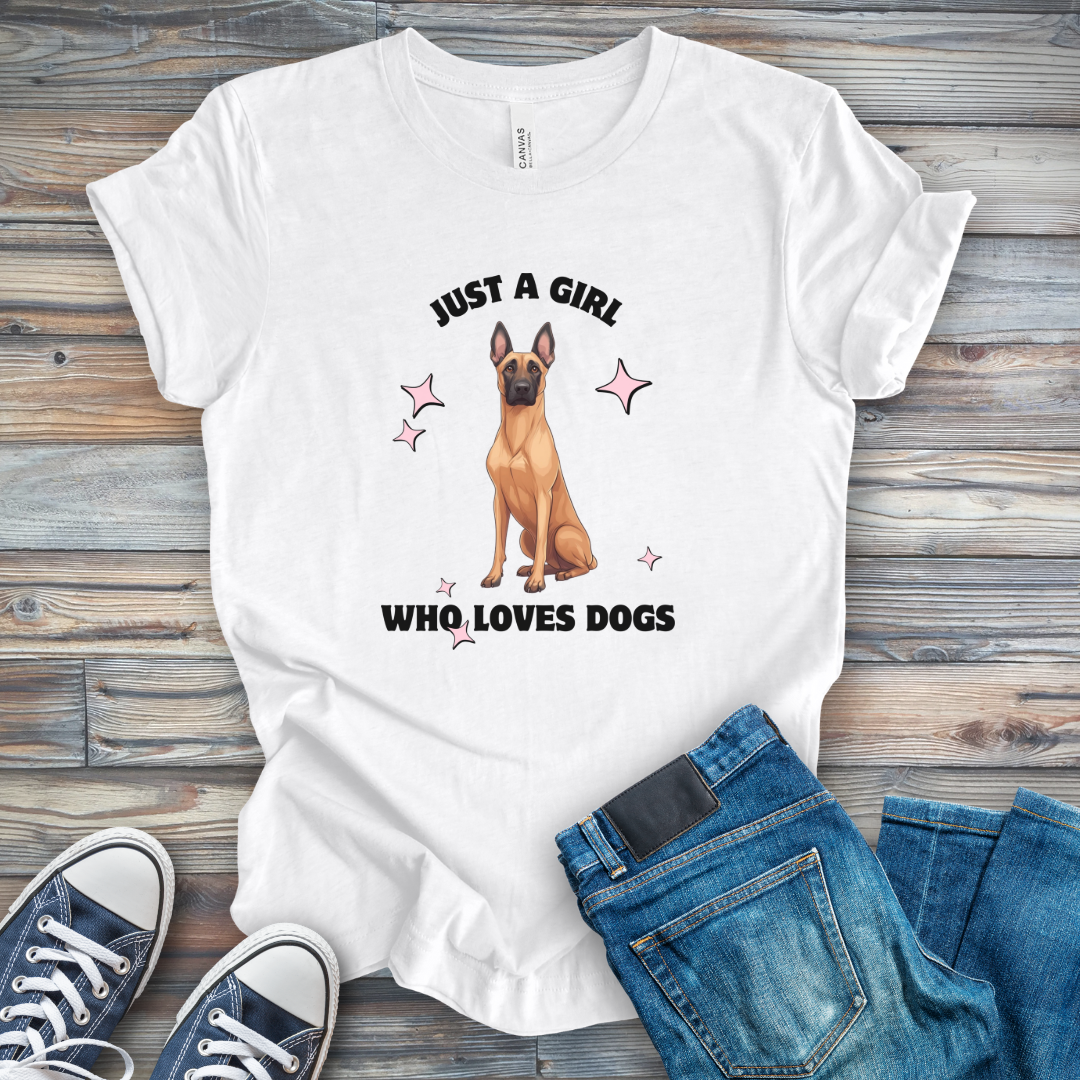 Just a Girl Who Loves Dogs Mal T-Shirt