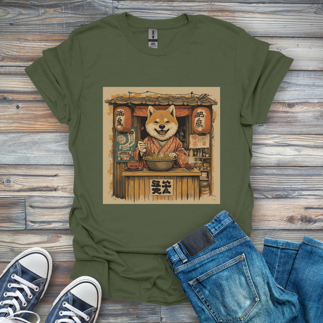 Vintage Akita Inu Noodle Stand T-Shirt