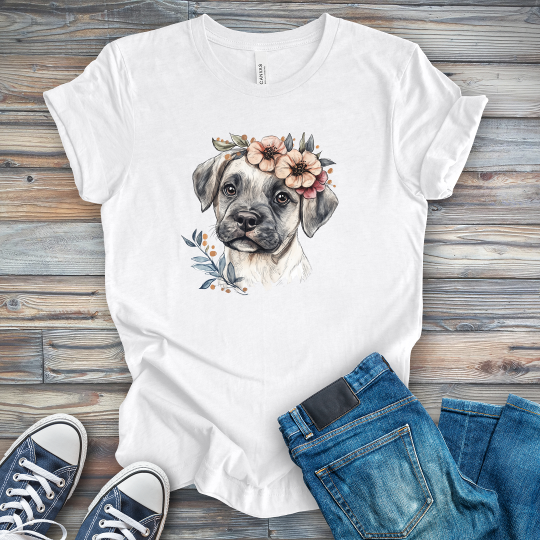 Flower Puppy T-Shirt