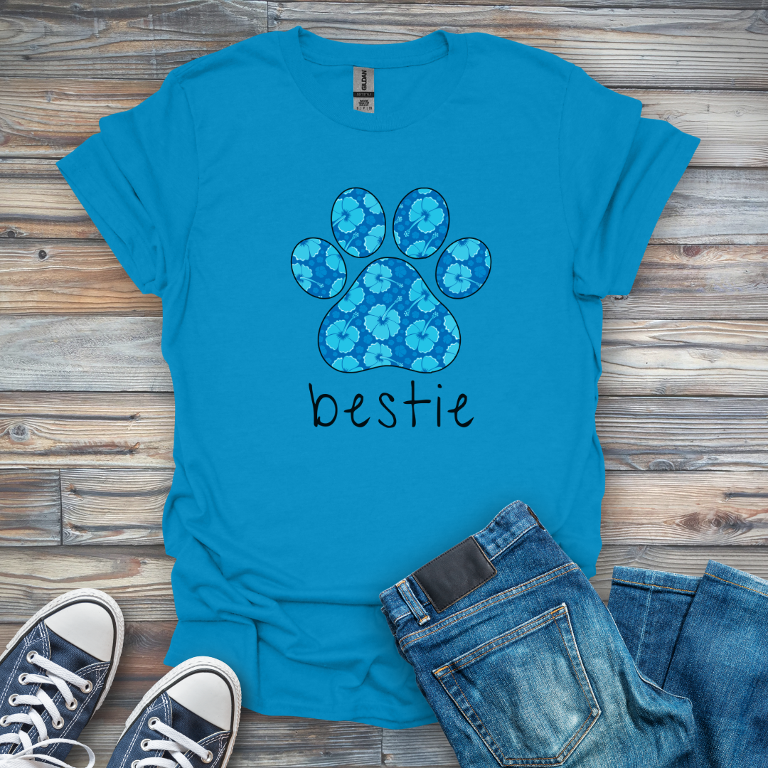 Flower Paw Bestie T-Shirt