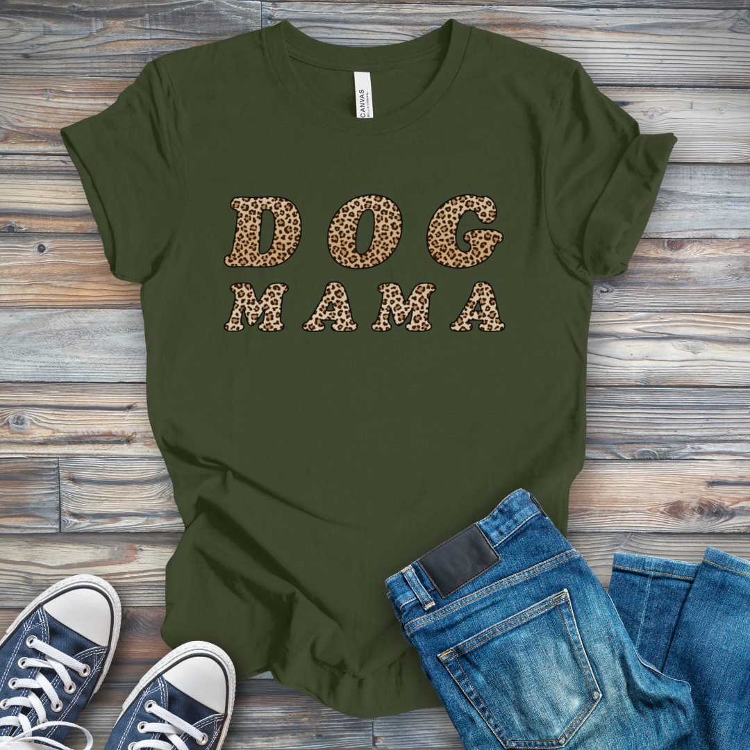 Leopard Dog Mama T-Shirt