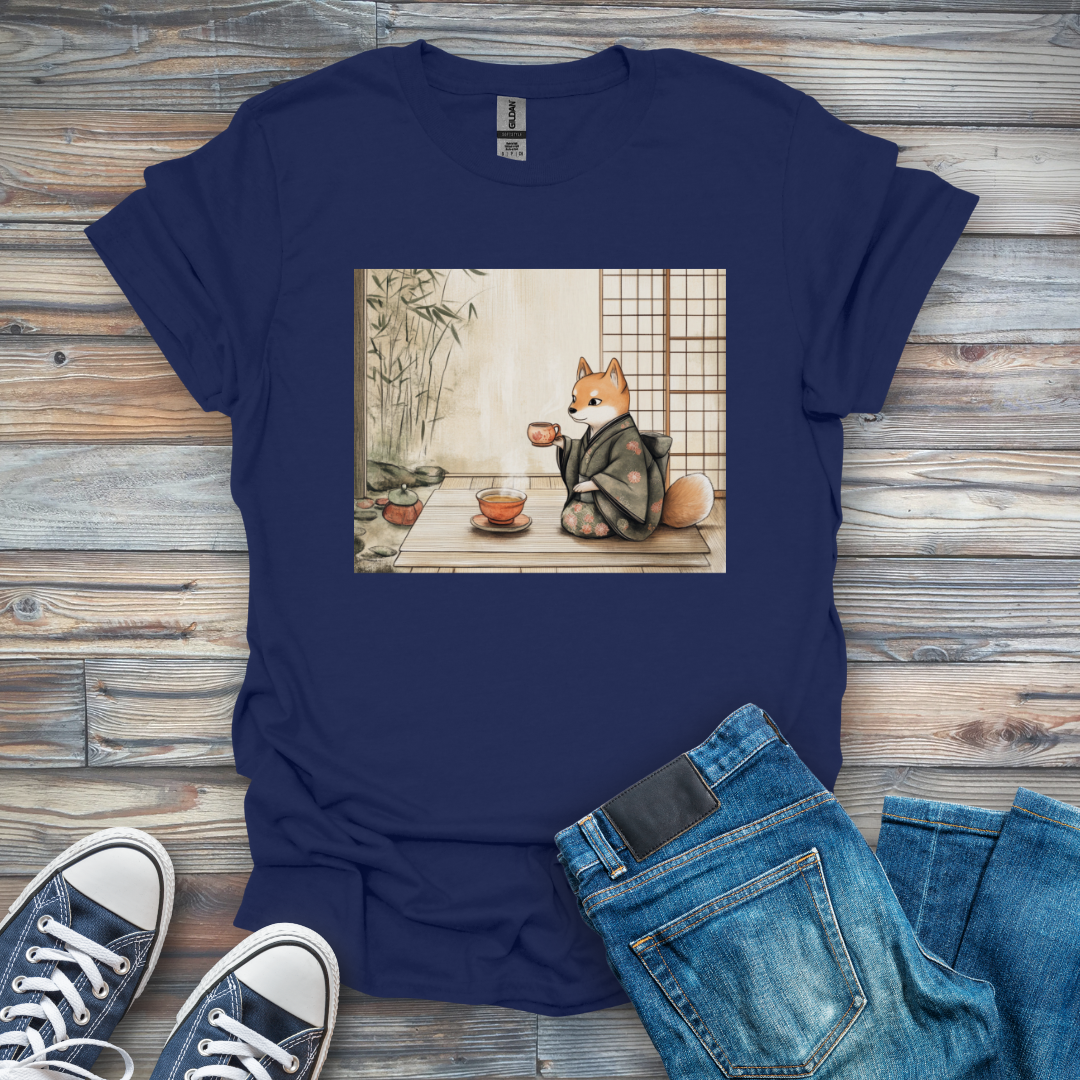 Tea with Shiba Inu T-Shirt