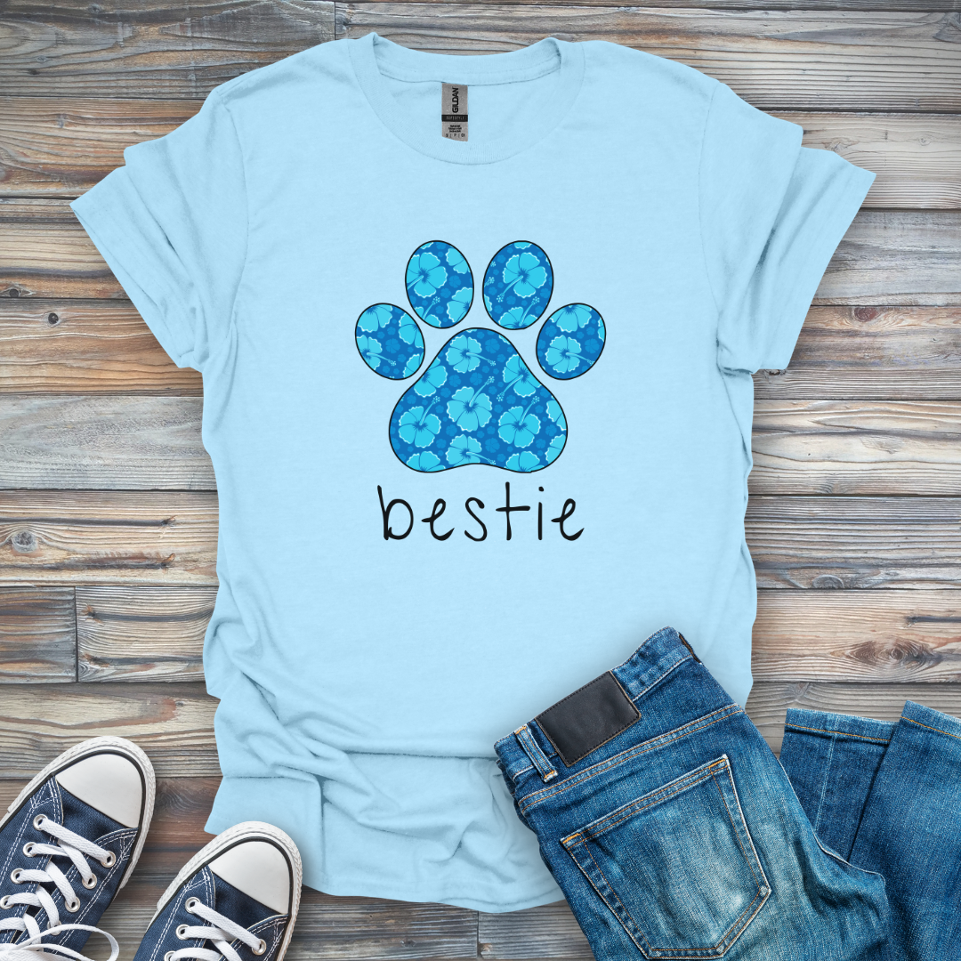 Flower Paw Bestie T-Shirt