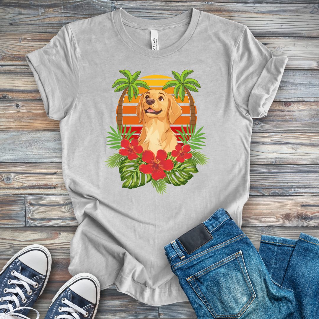 Tropical Golden Pup T-Shirt