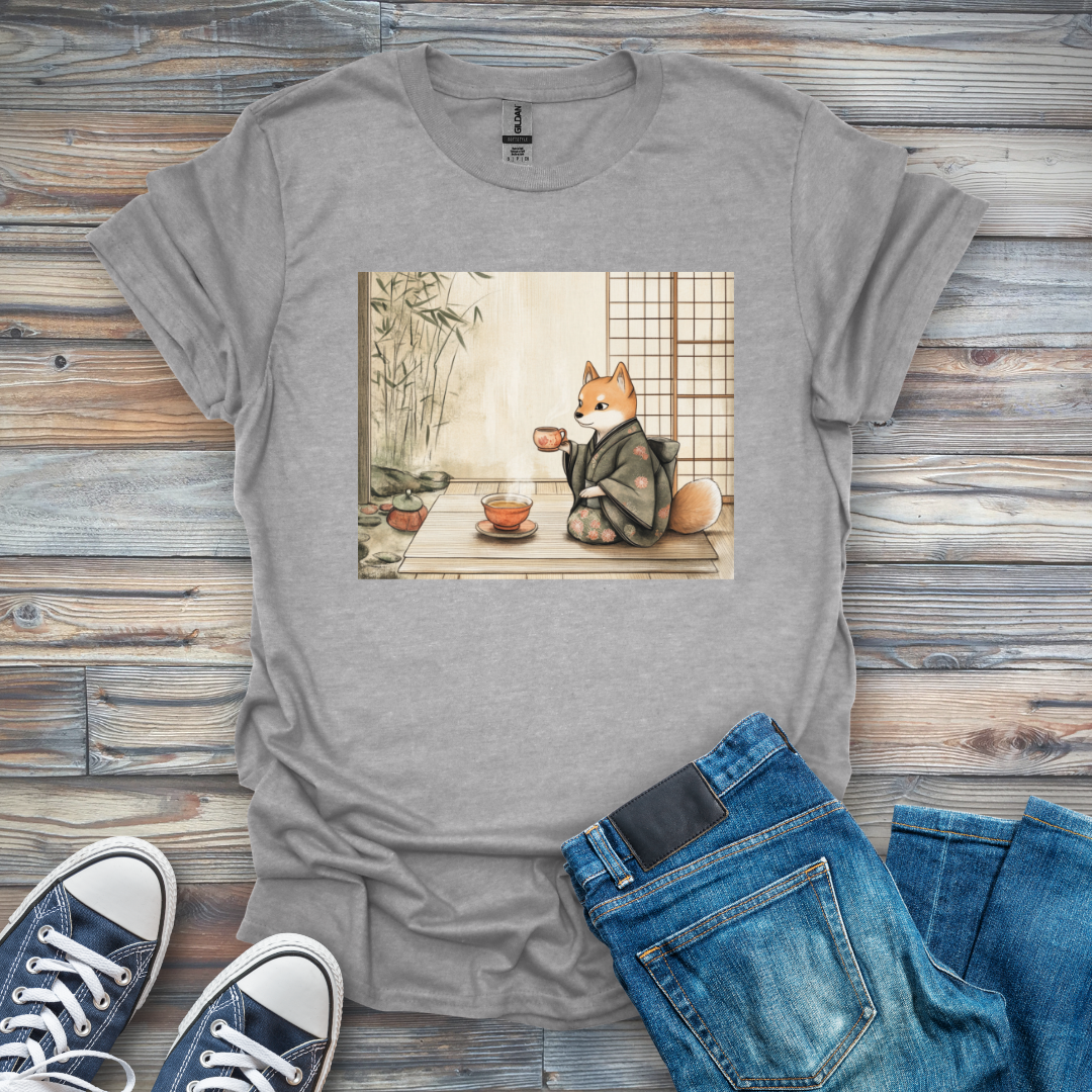 Tea with Shiba Inu T-Shirt