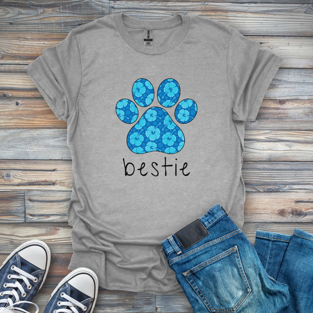 Flower Paw Bestie T-Shirt
