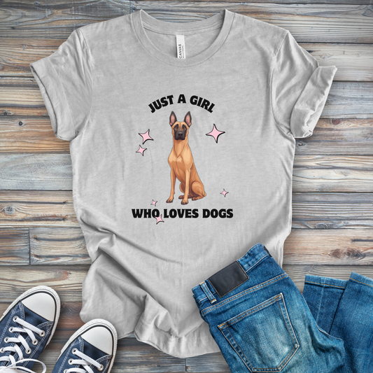 Just a Girl Who Loves Dogs Mal T-Shirt