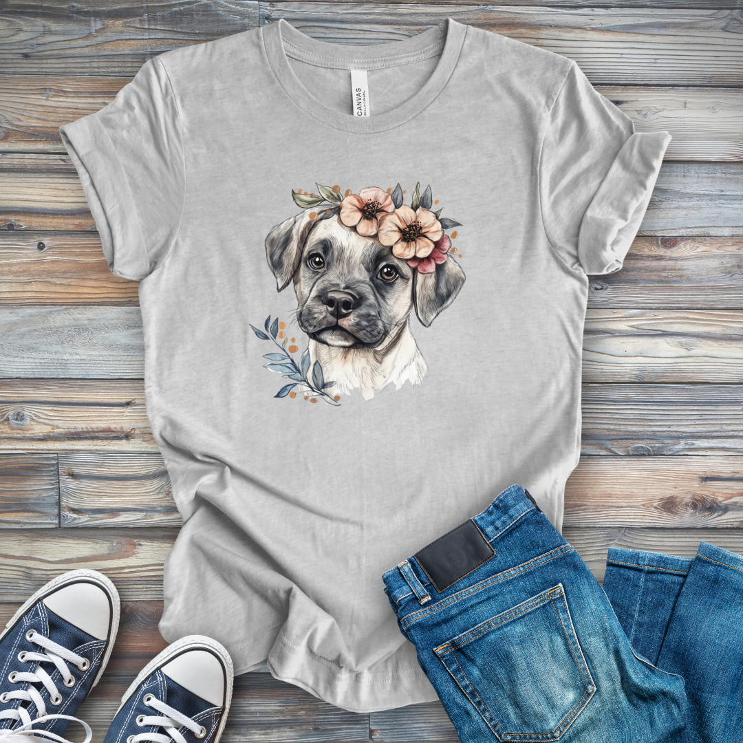 Flower Puppy T-Shirt
