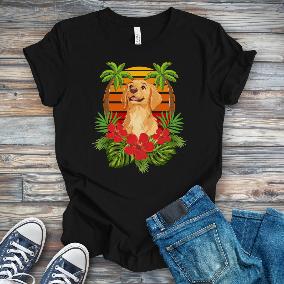 Tropical Golden Pup T-Shirt