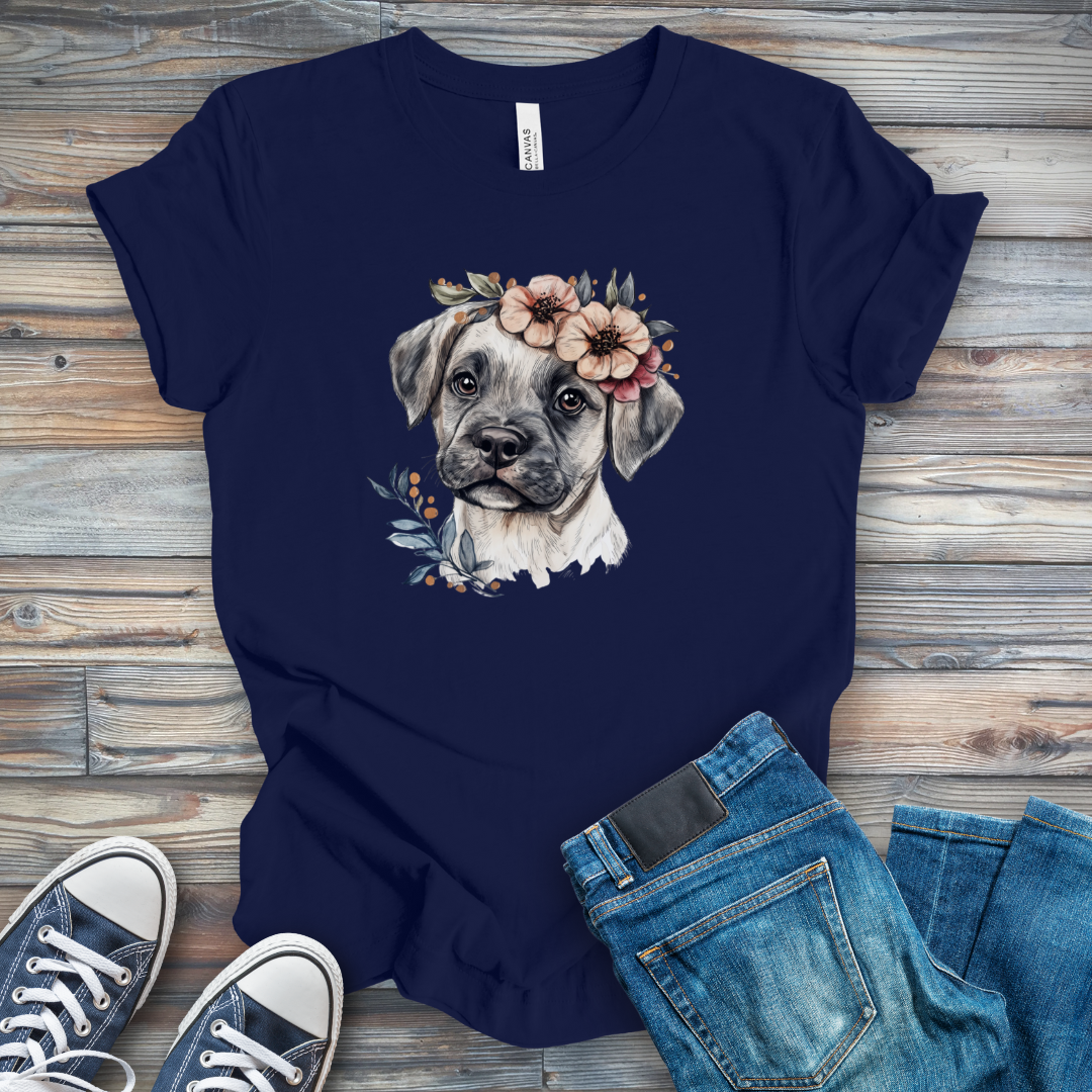 Flower Puppy T-Shirt