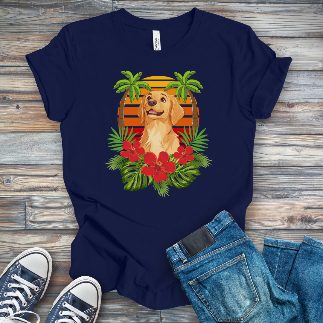Tropical Golden Pup T-Shirt