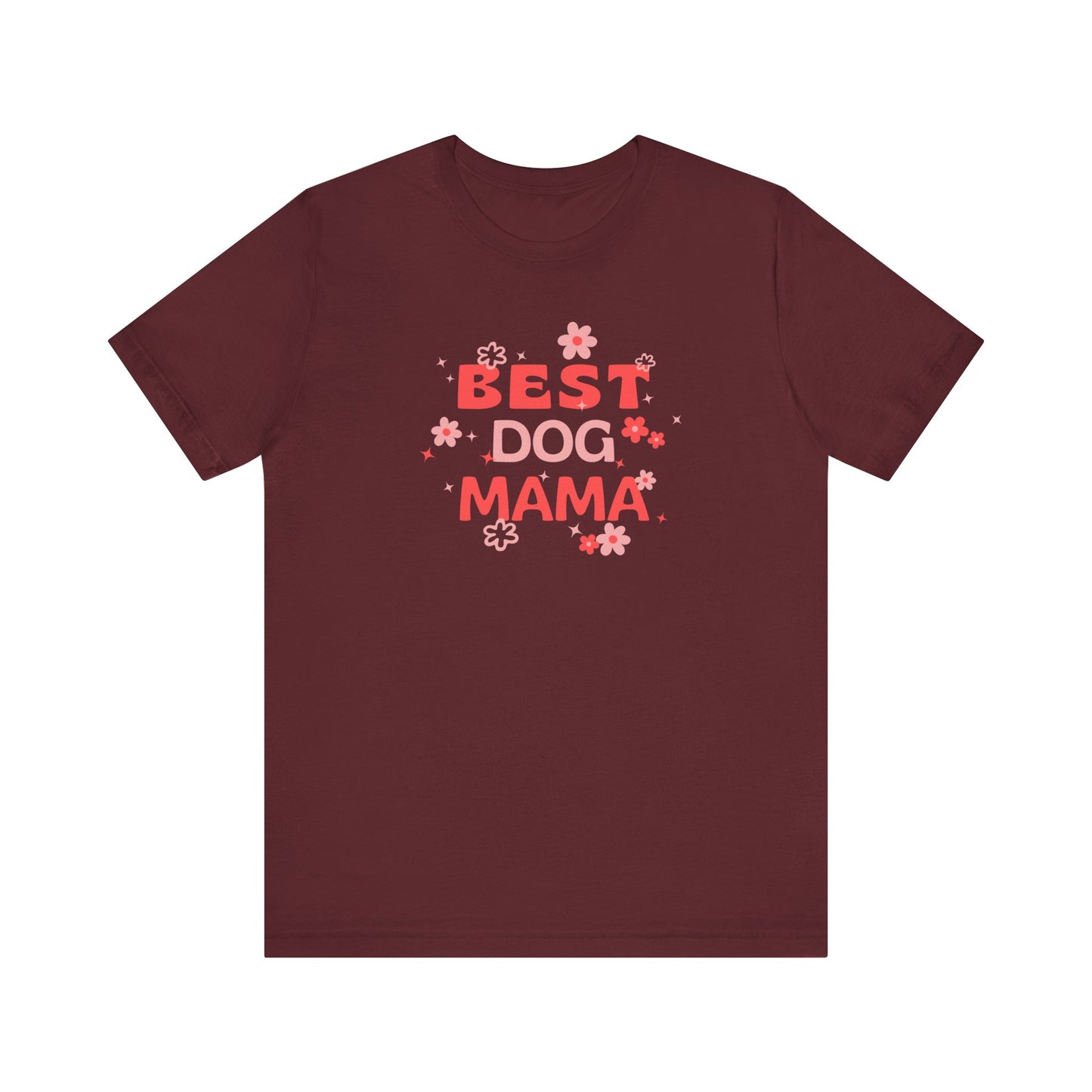 Best Dog Mama Floral T-Shirt