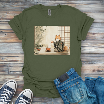 Tea with Shiba Inu T-Shirt