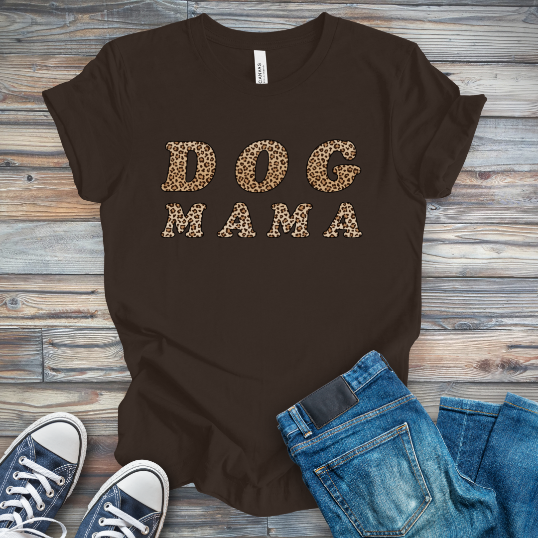 Leopard Dog Mama T-Shirt